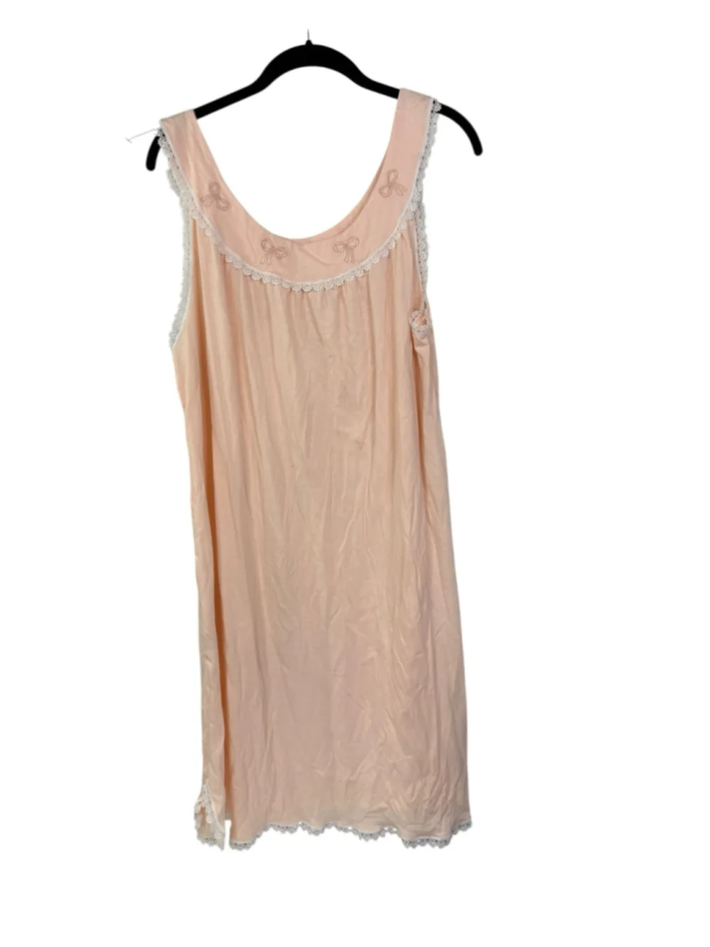 Women's Maria Scotto Italian Chemise Sleepwear Size M in Peach
